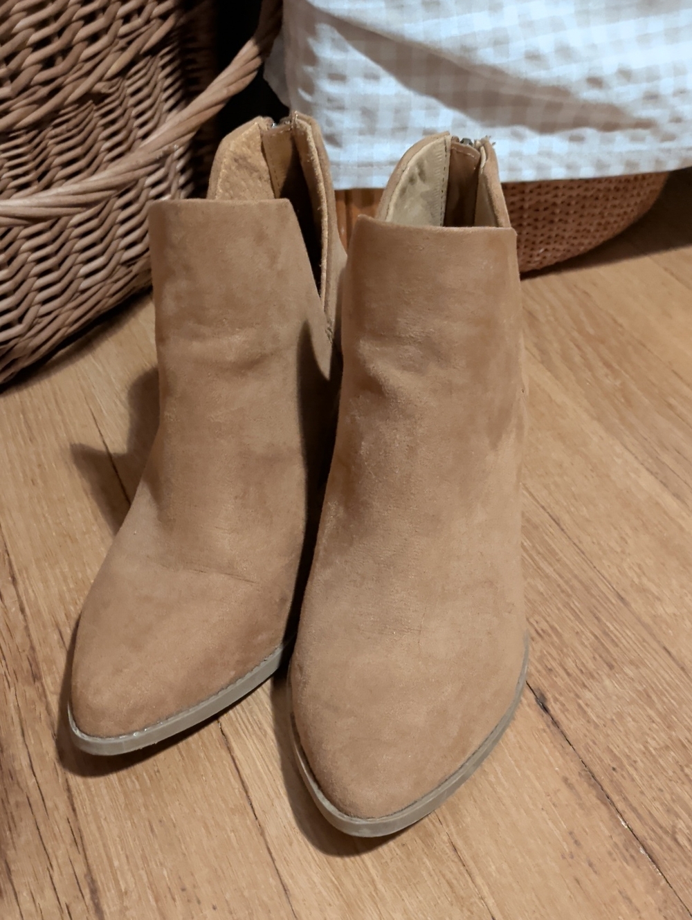 Suede Ankle Booties